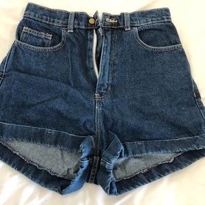 High waisted American apparel shorts